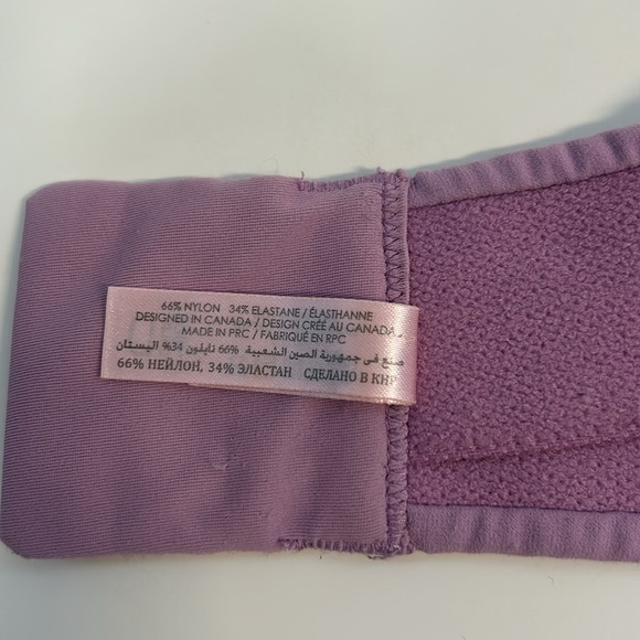 34D purple strapless bra. $5 add on. - Picture 5 of 5